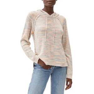 Michael Stars Tegan Space Dye Hoodie in Citrus Combo Multicolor S